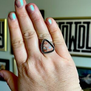 Mexican Fire Opal Sterling Silver Ring